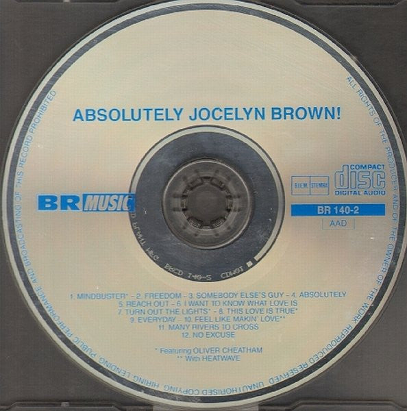 Jocelyn Brown : Absolutely Jocelyn Brown! (CD, Album)