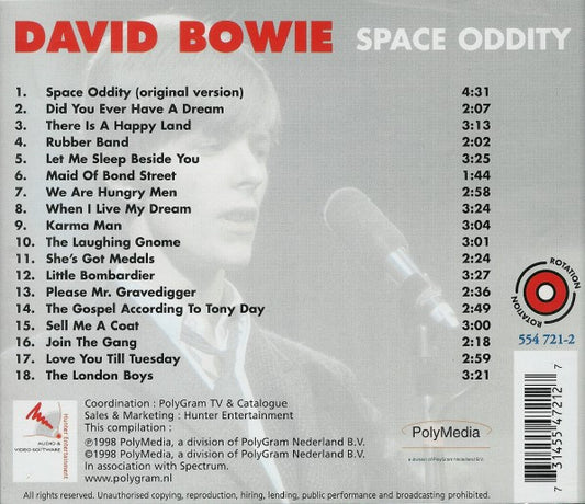 David Bowie : Space Oddity (CD, Comp, RE)