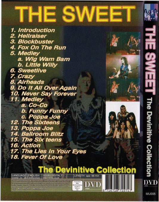 The Sweet : The Definitive Collection (DVD-V, Comp, Unofficial, PAL)
