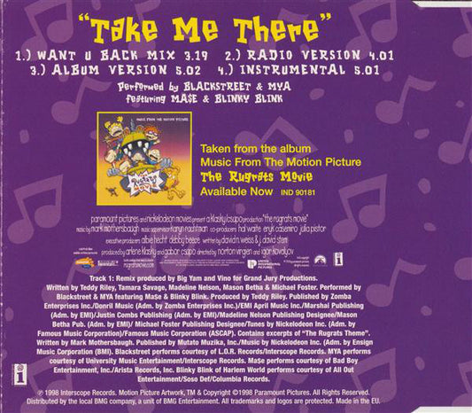 Blackstreet & Mya Featuring Mase & Blinky Blink : Take Me There (CD, Single)