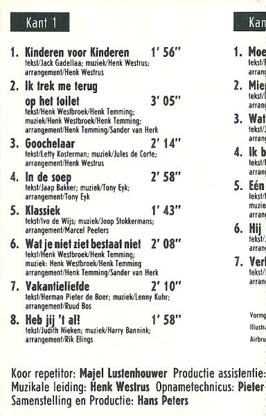 Kinderen voor Kinderen : Kinderen Voor Kinderen 8 (Cass, Album)