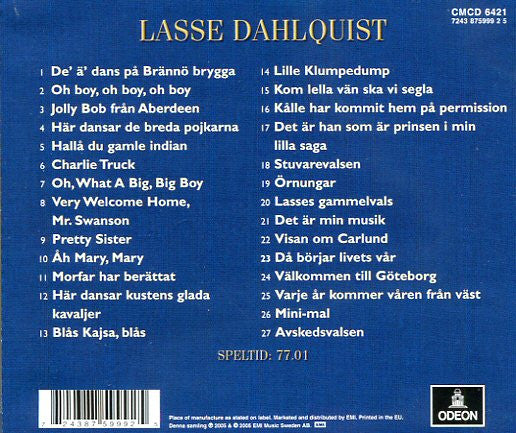 Lasse Dahlquist : Svenska sångfavoriter (CD, Comp)