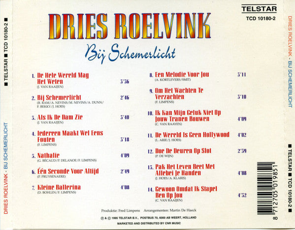 Dries Roelvink : Bij Schemerlicht (CD, Album)