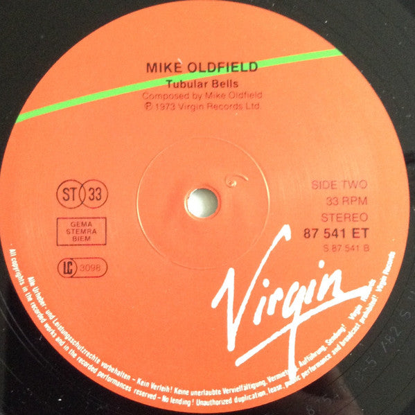 Mike Oldfield : Tubular Bells (LP, Album, RE)