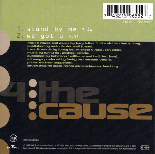 4 The Cause : Stand By Me (CD, Single, Car)