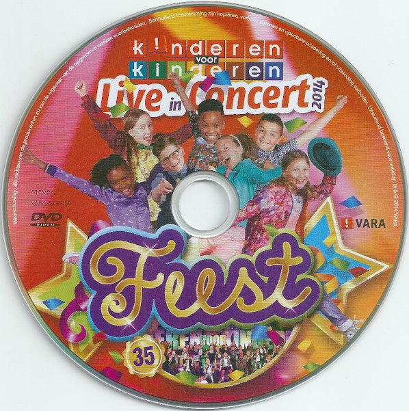 Kinderen voor Kinderen : 35 - Feest - Live In Concert 2014 (DVD-V, PAL)