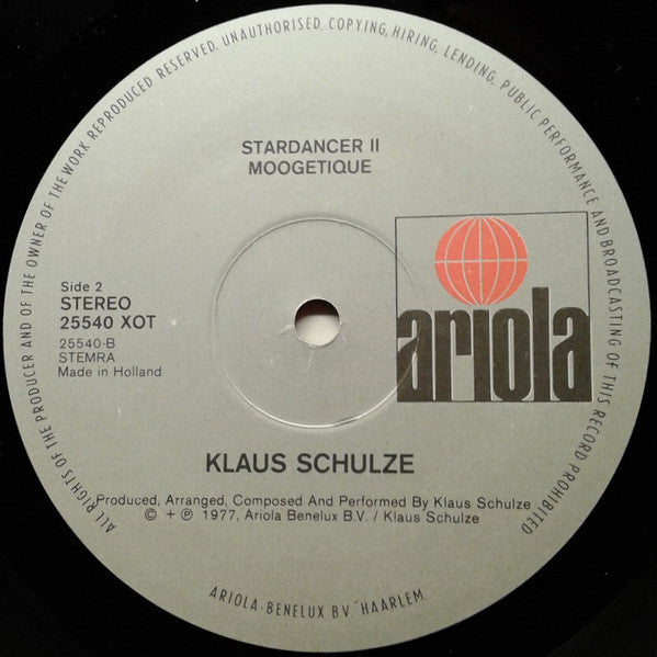 Klaus Schulze : Moogetique (LP, Album)
