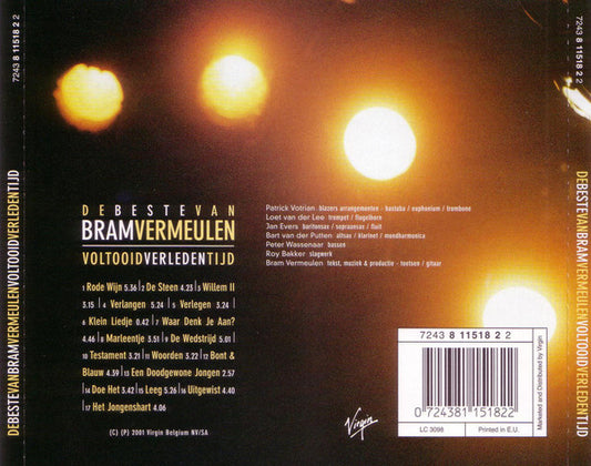 Bram Vermeulen : Voltooid Verleden Tijd - De Beste Van Bram Vermeulen (CD, Album)