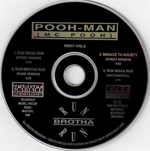 Pooh-Man : Run Brotha Run (CD, Maxi)