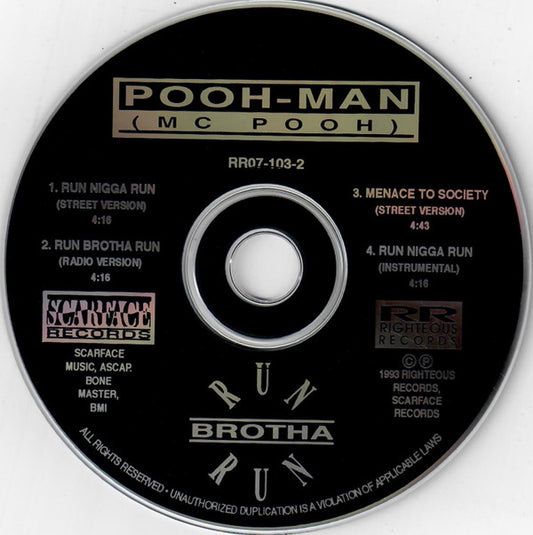 Pooh-Man : Run Brotha Run (CD, Maxi)