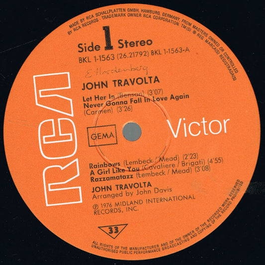 John Travolta : John Travolta (LP, Album)