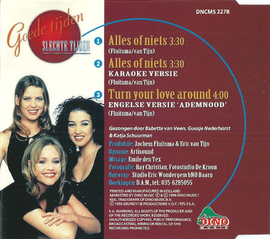 Linda, Roos & Jessica : Alles Of Niets (CD, Maxi)