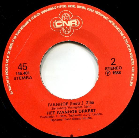 De Ivanhoe Club : Ivanhoe Lied (7", Single)