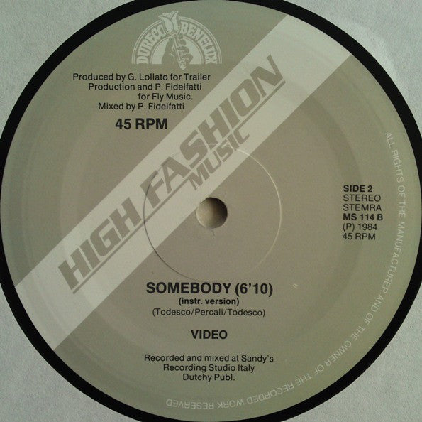 Video : Somebody (12")