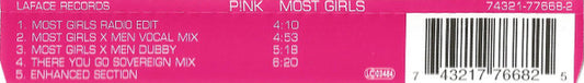 P!NK : Most Girls (CD, Maxi, Enh)
