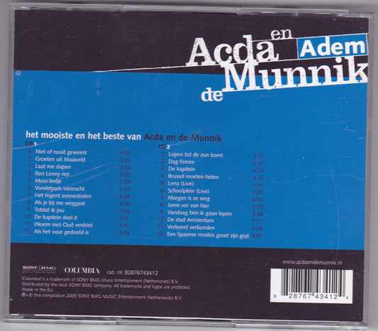 Acda en de Munnik : Adem / Het Mooiste En Het Beste Van Acda En De Munnik (2xCD, Comp)