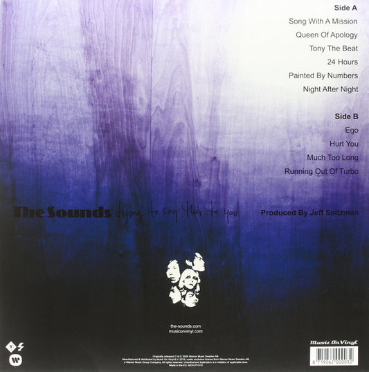 The Sounds : Dying To Say This To You (LP, Album, RE, 180)