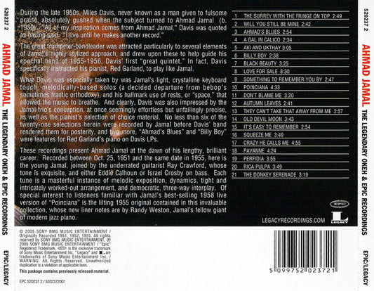 Ahmad Jamal : The Legendary OKeh & Epic Recordings (CD, Comp)