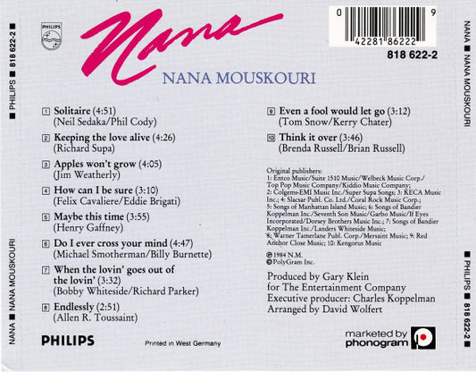 Nana Mouskouri : Nana (CD, Album)