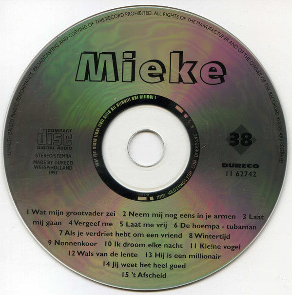 Mieke : Mieke (CD, Comp)