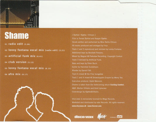Filur Meets Nellie Ettison : Shame (CD, Maxi)