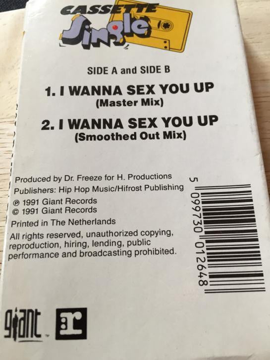 Color Me Badd : I Wanna Sex You Up (Cass, Single)