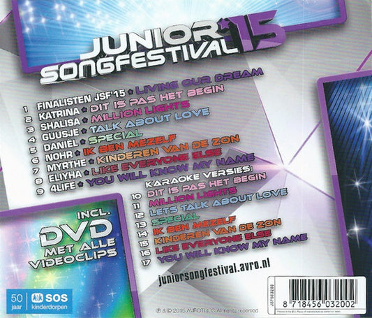 Various : Junior Songfestival '15 (CD, Album + DVD-V)
