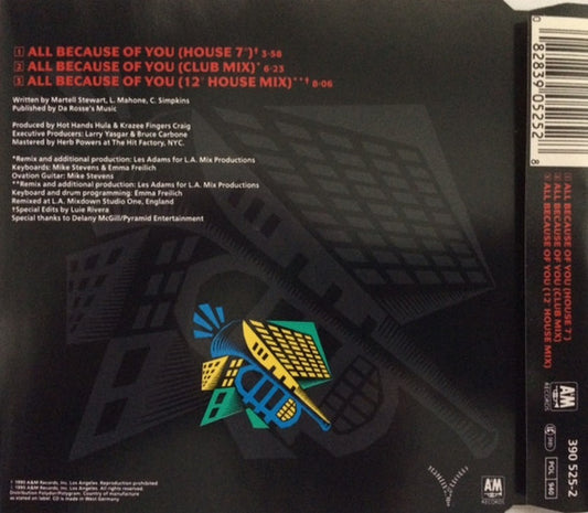 Maurice Joshua ,& Da Posse ,featuring Keith Fluitt : All Because Of You (CD, Maxi)
