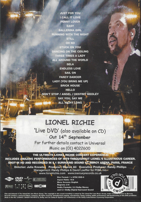 Lionel Richie : Live: His Greatest Hits And More (DVD-V)
