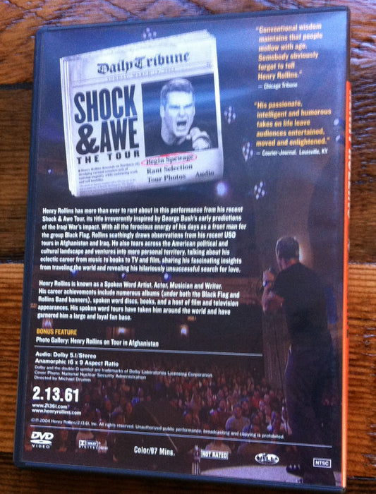 Henry Rollins : Shock & Awe (DVD-V, NTSC, All)