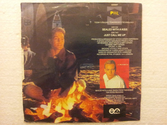 Jason Donovan : Sealed With A Kiss (7", Single)