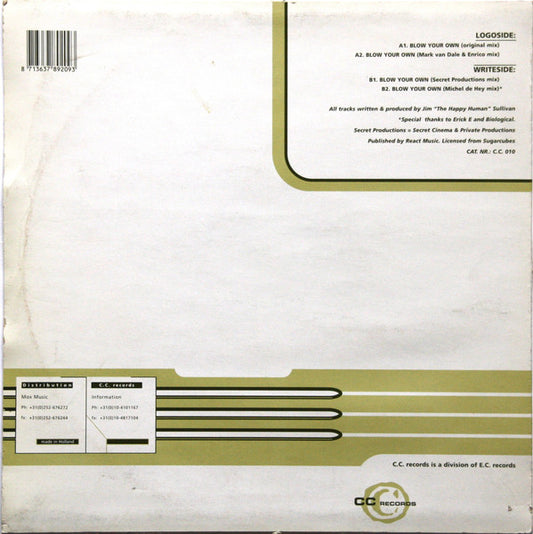 Happy Human : Blow Your Own (12")