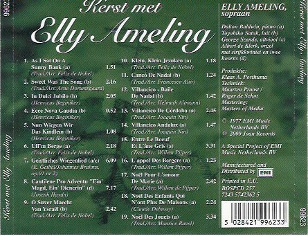 Elly Ameling : Kerst Met Elly Ameling. Kerstliederen Uit Engeland, Duitsland, Frankrijk, Spanje en Nederland (CD, Comp, RE)