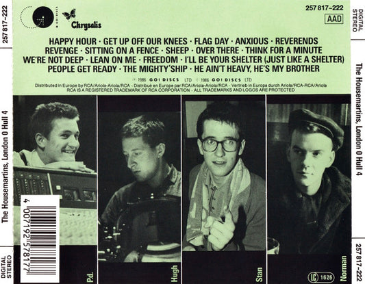 The Housemartins : London 0 Hull 4 (CD, Album, MP, RE)