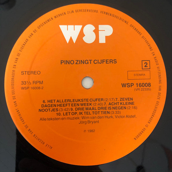 Sesamstraat : Pino Zingt Cijfers (LP, Album)