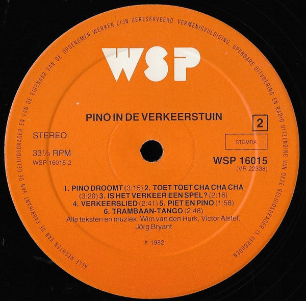 Sesamstraat : Pino In De Verkeerstuin (LP, Album)