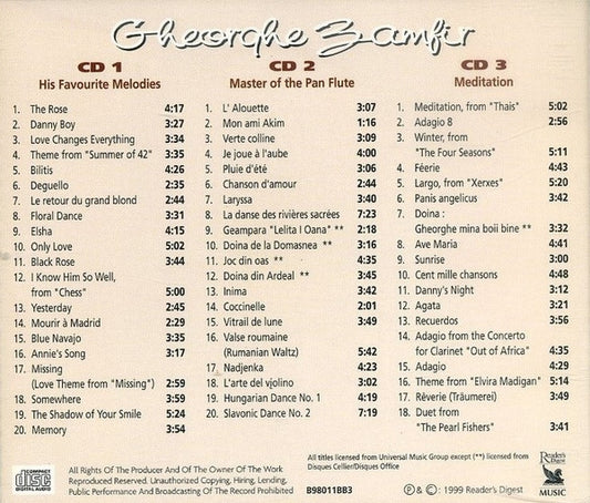 Gheorghe Zamfir : Meesters Van De Sfeermuziek (3xCD, Comp)