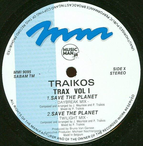 Traikos : Trax Vol. 1 (12")