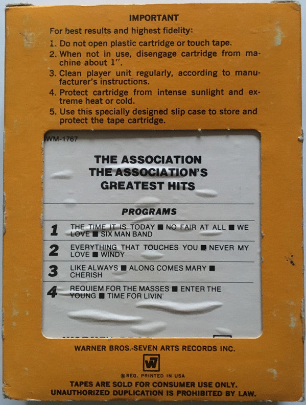The Association (2) : Greatest Hits! (8-Trk, Comp, Yel)