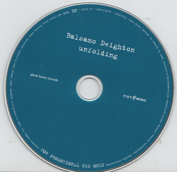 Steve Balsamo, Rosalie Deighton : Unfolding (CD, Album, Promo)