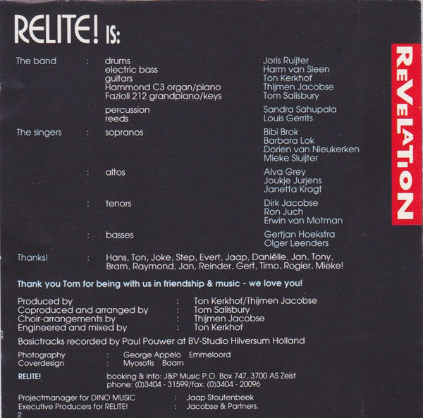 Relite : Revelation (CD, Album)