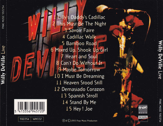 Willy DeVille : (Live) (CD, Album)