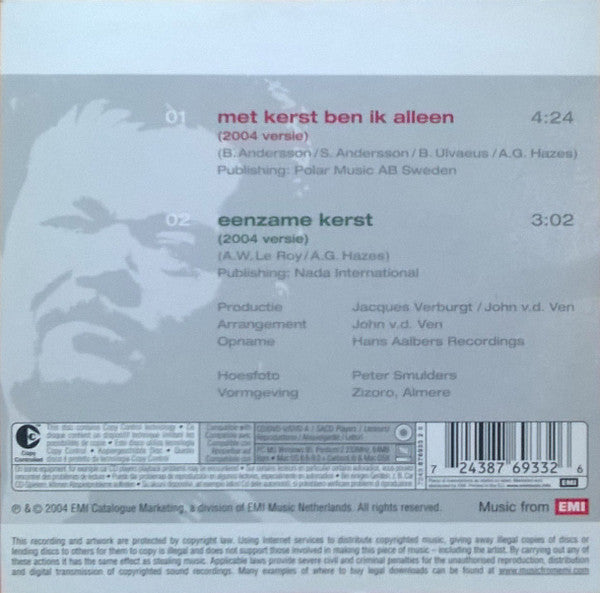 André Hazes : Met Kerst Ben Ik Alleen / Eenzame Kerst (CD, Single, Copy Prot.)