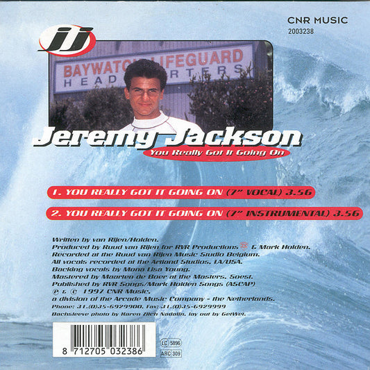 Jeremy Jackson : You Really Got It Going On (CD, Single)