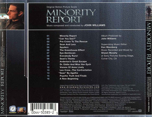 John Williams (4) : Minority Report (Original Motion Picture Score) (CD, Album)
