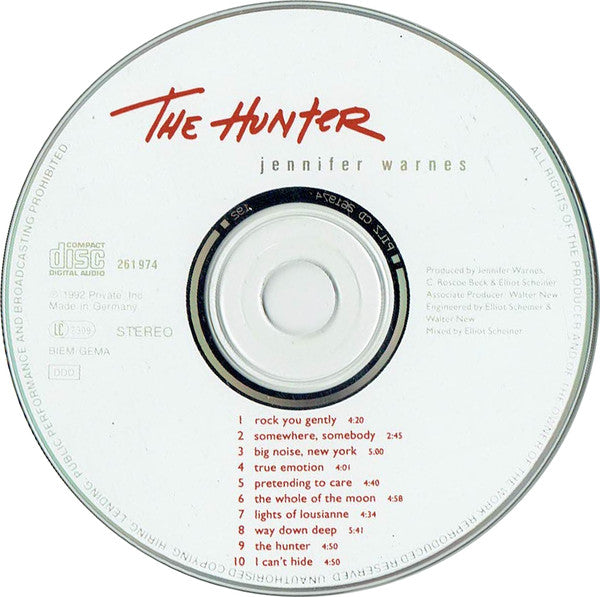 Jennifer Warnes : The Hunter (CD, Album)