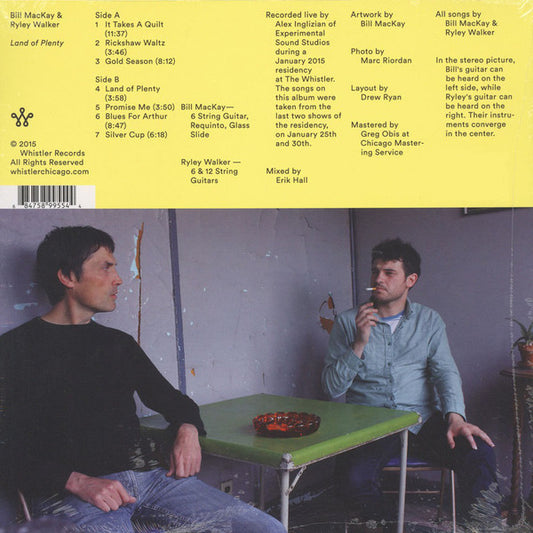 Bill MacKay & Ryley Walker : Land of Plenty (CD, Album)
