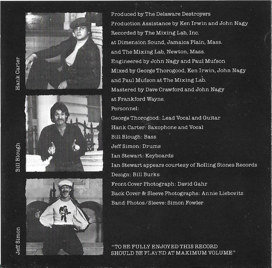 George Thorogood & The Destroyers : Bad To The Bone (CD, Album, RE)