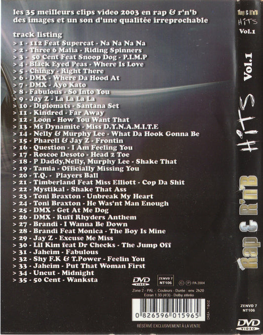 Various : Rap & R'n'B Vol.1 (DVD-V, PAL)