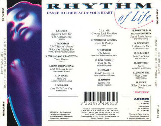 Various : Rhythm Of Life - Dance To The Beat Of Your Heart (CD, Comp)